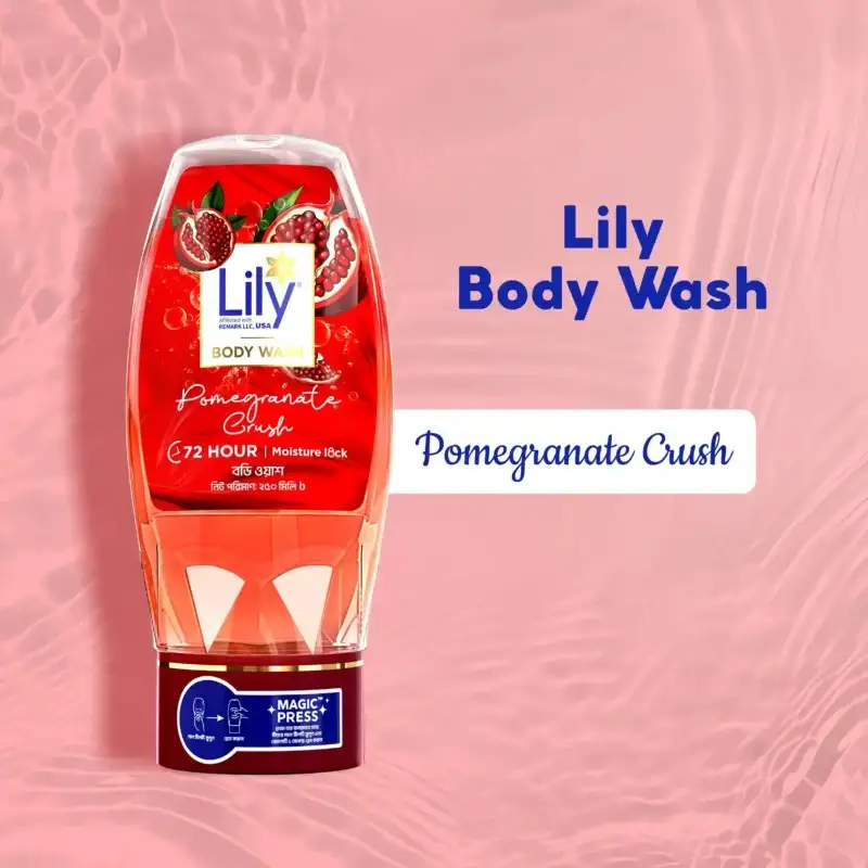 Lily Pomegranate Crush Body Wash – 200ml - 3