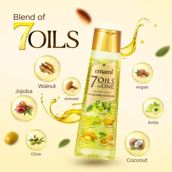 Emami 7 Oils in One Non-Stick -200mly Hair Oil -200ml - 3