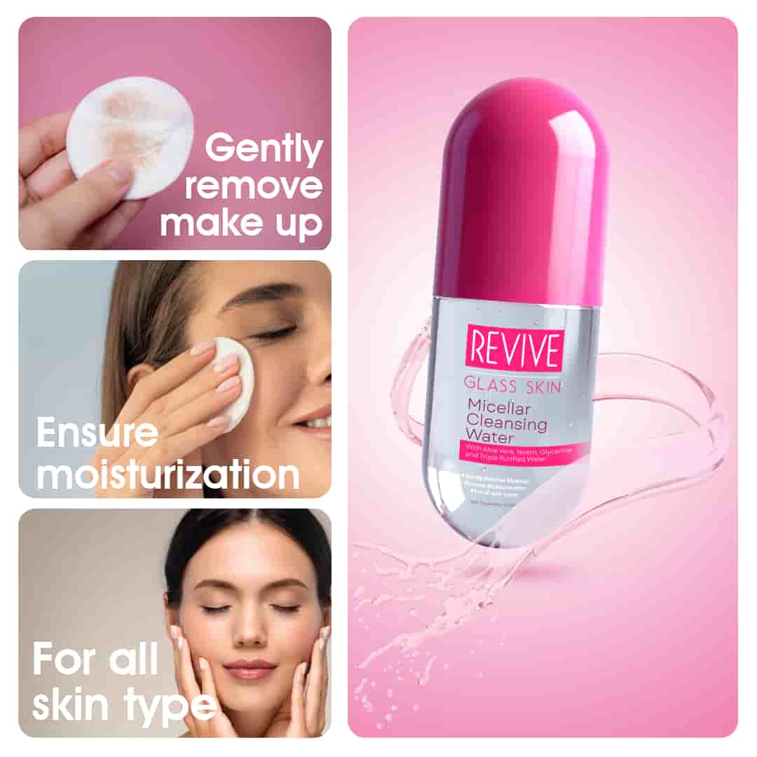 Revive Glass Skin Micellar Cleansing Water – 160ml - 2