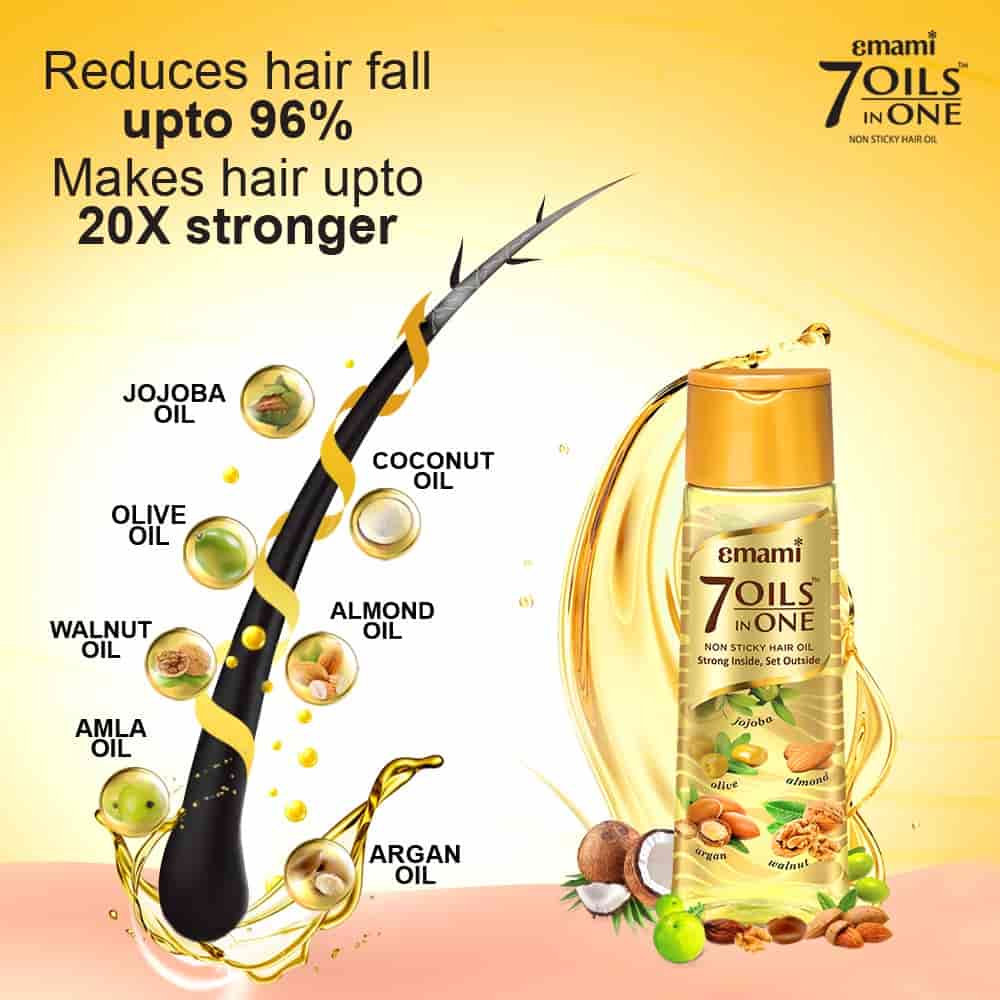 Emami 7 Oils in One Non-Sticky Hair Oil – 300ml - 2